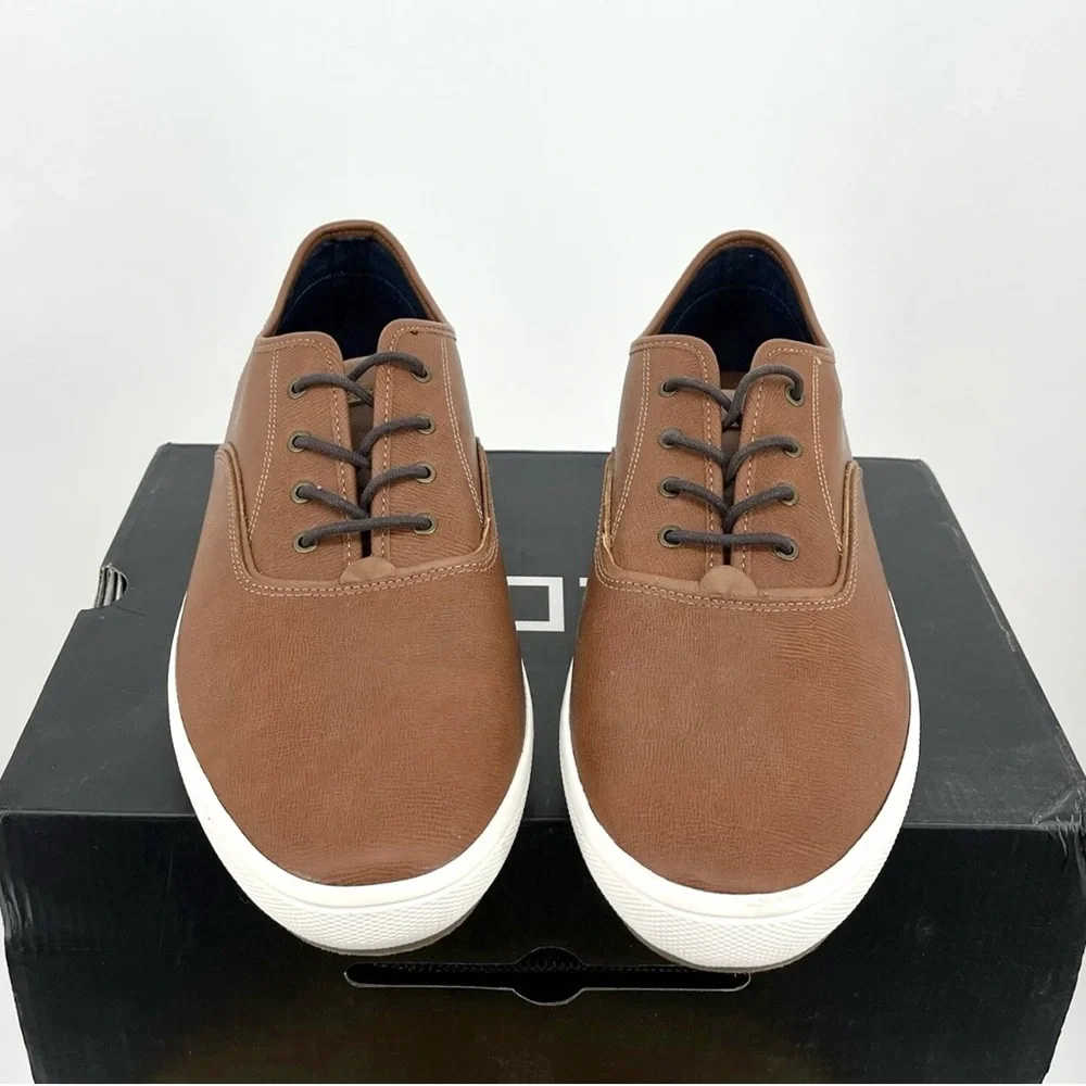 Aldo Abiradia R Casual Sneakers Brown Size 13 Lace Up Low Top New In Box